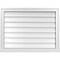 Ekena Millwork Vertical Surface Mount PVC Gable Vent w/ 2"W x 2"H , Brickmould Sill Frame, 32"W x 24"H GVPVE32X2403SN - alternate 1